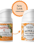 LilyAna Naturals Face and Neck Moisturizer for Women and Men - Moisturizer Face and Neck Cream for Dry Skin and Dark Spot Brightening (Super C, 1.7oz)