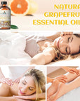 EVOKE OCCU 100% Pure Grapefruit Essential Oil for Diffuser, Aromatherapy, Skin - 4 Fl Oz