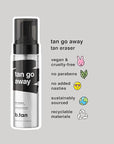 b.tan Self Tan Remover | Tan Go Away - Fast Sunless Tanner Eraser that Leaves Skin Prepped & Primed For Your Next Fake Tan, Vegan & Cruelty Free, Gentle Formula, 6.7 Fl Oz
