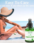 Aloe Vera Spray for Whole Body Skin, Aoe Vera Spray Extract from Freshly Cut Aloe and Infused wirh Cucumber Essence,Fast Absorbing, Easy to Use, Travel Set, 1.73 oz
