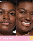 COVERGIRL Clean Fresh Blurring Skin Tint with SPF 30, 460 Deep Warm, Liquid Foundation, Soft Matte Finish, Smooths, Brightens, Blurs Pores, Mineral Sunscreen, Vegan Formula
