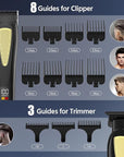 Professional Hair Clippers for Man,Hair Clippers Electric Shavers Razor T-Blade Hair Trimmer, 3 in 1 Cordless Barber Trimmer Bald Shavers LED Display Gifts