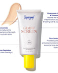 Supergoop! Glowscreen (SPF 40) - 0.5 fl oz, Pack of 2 - Glowy Primer + Broad Spectrum Tinted Sunscreen - Helps Filter Blue Light - Hydration - Hyaluronic Acid & Vitamin B5