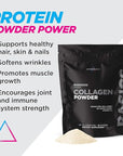 Livingood Daily Unflavored Collagen Powder for Women & Men, Hydrolyzed Collagen Peptides Powder with Vitamin C, Protein with 20 Amino Acids, Type I & III, Grass Fed, Keto, Paleo, Gluten Free, 30 Srvgs