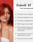 FOUR REASONS Color Mask - Red - (27 Colors) Toning Treatment, Color Depositing Conditioner, Tone & Enhance Color-Treated Hair - Semi Permanent Hair Dye, Vegan and Cruelty-Free, 6.76 fl oz