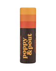 Poppy & Pout Citrus Sunrise Jumbo Lip Balm | All Natural Lip Balms & Moisturizers | Hydrates with Beeswax, Vitamin E, Organic Coconut Oil | Cruelty-Free | Lip Balm in Recyclable Cardboard Tube