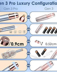 Facial Hair Removal for Women, Facial Eyebrow Trimmer, 2-in-1 Face Shaver, Painless Facial Razor for Lip, Chin, Peach Fuzz