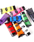 MEICOLY Pink Halloween Face Body Paint, 2.37Oz Large Tube Water Based Non-Toxic Body Paint for Adult Children,Highly Pigmented Face Painting for SFX Special Effects Cosplay Makeup
