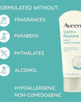Aveeno Calm + Restore Daily Moisturizer Mineral Sunscreen with Broad Spectrum SPF 30, Lightweight All Day Moisture + UVA/UVB Sun Protection for Sensitive Skin, Fragrance Free, 1.7 fl. Oz