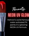 Mehron Paradise FX UV Neon Glow – Neon UV Vulcan 1.4 oz | Water Activated Black Light UV Paint for Raves, Costumes, SFX, Halloween, Stage, Theater & Cosplay