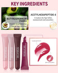Tinted Lip Balm-1Pcs Raspberry Peptide Hydrating Lip T