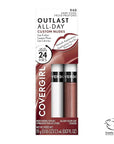 COVERGIRL Outlast All-Day Lip Color Custom Nudes, Deep Cool , 2 Piece Set
