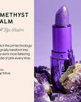 Winky Lux Glimmer Balm, pH Lip Balm, Color Changing Lipstick and Tinted, Vegan & Cruelty Free Lip Balm, Hydrate & Plump, Sheer Purple Pink Lipstick, Amethyst