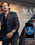 Mercedes-Benz Man - Elegant Fragrance With Sensual, Floral, Woody Notes - Mesmerize The Senses With Original Luxury Men’s Eau De Toilette Spray - Endless Day Through Night Scent Payoff - 1 Oz