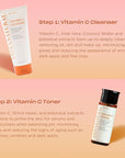 InstaNatural Vitamin C Four Step Skin Care Set, Skincare Routine, Brightens, Hydrates, Prevents Signs of Aging, Face Wash, Toner, Serum and Moisturizer, with Botanical Extracts