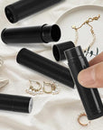 100 Pack Empty Lip Balm Tubes, Black