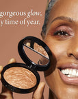 LAURA GELLER NEW YORK Baked Bronze-N-Brighten Bronzer Powder - Medium - Natural Bronze Glow