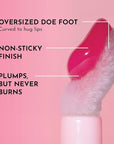 Women's Forget The Filler Lip Plumper Line Gloss, Juicy Watermelon, Pink, 0.11 Fl Oz (Pack of 1)
