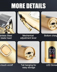 RESUXI Hair Clipper for Men T Blade Zero Gapped Nose Hair Trimmer Set,Professional Cordless Barber Clippers Hair Cutting Machine Haircut Grooming Kit,Gold