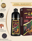 Silver Gray Hair Dye Shampoo 3 in 1 for Men & Women, Silver Hair Dye, Natural Hair Dye for Salon Home Use, Shampoo Para Canas 16.9 Fl Oz (Silver Gray)