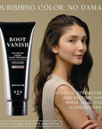 KIWABI Root Vanish Color Treatment in Light Brown Instantly Camouflages Gray Roots and Hair with Natural Anti-Aging Botanicals (150g, Paraben Free, Gray)