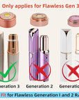 for Flawless Replacement Heads Gen 3 - Finishing Touch Flawless Facial Hair Remover Replacement Blades for Women, Shaver & Razor (6 pack Generation 3)