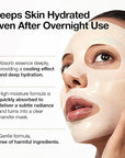 ANUA Rice 70 Glow Collagen Mask, Overnight Face Mask for Glass Skin, Ceramide, Collagen Facial Mask, Skin Moisture Barrier, Tightening Care, Natural Color, Korean Skin Care (38g, 4ea)
