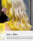 FOUR REASONS Color Mask INTENSE- Yellow – (27 Colors) Intensive Toning Treatment - Color Depositing Conditioner – Semi Permanent Hair Dye for Lightened and Colored Hair– 100% Vegan, 6.76 fl oz