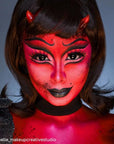 Mehron Makeup Color Cups | Stage, Foundation, Face Paint, Body Paint, Halloween Makeup | Greasepaint .5 oz (14 g) (Red)