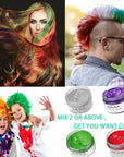 Green Puprle Red Gray Temporary