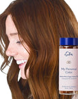 eSalon Permanent Hair Color & Hair Dye Kit - Medium Brown Copper Golden - Professional-Grade Personal Colorist for All Hair Types, Up To 100% Gray Coverage - Ammonia-Free