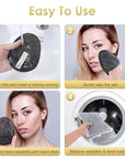 SINLAND Reusable Makeup Remover Pads For Face,Eye,Lips Microfiber Gentle Facial Cleansing Cloths for All Skin Types Friendly for Makeup Remover With Laundry Bag 5.1inchx3.93inch Grey Pack of 6