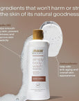 RAW SUGAR Simply Body Wash - Santal + Caffeine (25 Fl Oz, Pack of 1) Moisturizing & Soothing Bath & Shower Gel, Formulated without Sulfates & Parabens, Vegan