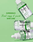 WELLAGE Real Cica Calming Trouble Ampoule - Korean Soothing Serum 95% Madecassoside, Rapid Soothing, Redness Relief, Sebum Control, Improves Freckles and Blemishes, for Acne-Prone Skin, 1.69 fl.oz