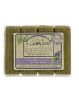 A LA MAISON Lavender Flower Bar Soap - Triple French Milled Natural Moisturizing Hand Soap Bar (4 Bars of Soap, 3.5 oz)