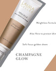 LAURA GELLER NEW YORK Spackle Primer - Champagne Glow - Super-Size 2 Fl Oz - Hyaluronic Acid Makeup Primer for Mature Skin