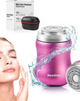 Facial Hair Removal for Women, Electric Painless Hair Remover for Face,Lip,Arm,Legs, Waterproof Shaver Razor Epilator for Women with Cordless USB Recgargeable (Pink)