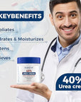 OUKEYA Urea Cream 40 Percent, Foot & Hand Cream for Dry Cracked, Urea Lotion for Feet Maximum Strength(12.35Oz X 2 Packs)