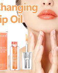 Midnight Boss Up Magic Color Changing Lip Oil Stain Cosmetic PH Actived Moisturizing Hydrating Glow Gloss Tinted Transparent Care Long Lasting Non-Sticky Fresh Texture Nourishing Pink Orange Red