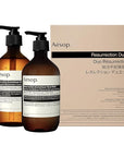 Aesop Resurrection Duet | Hand Wash & Hand Balm | Gentle Cleanse, Soften Hard-Working Hands | 16.9 oz / 500mL