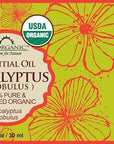 US Organic 100% Pure Eucalyptus Essential Oil (Globulus) - USDA Certified Organic, Steam Distilled - W/Euro droppers (More Size Variations Available) (30 ml / 1 fl oz)