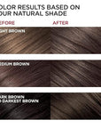 Fvquhvo Natural Instant 3 in 1 Hair Color Dye Shampoo for Gray Hair - Men & Women, Long Lasting Dark Brown