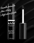 NYX PROFESSIONAL MAKEUP Butter Gloss, Non-Sticky Lip Gloss - Licorice (Black)