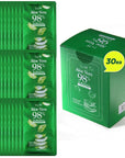 by.H Travel Size Aloe Vera Gel (30 Mini Packets) - TSA-Friendly Organic Soothing Gel for Face & Body - 98% Pure Aloe Gel Packets, Sunburn Relief, Non-Greasy, Portable Travel Packet, Made in Korea