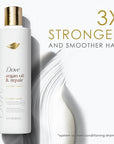 Dove Conditioner Argan Oil & Repair for Fine Hair with Bio-Protein Care Technology and Argan Oil Blend 12 Fl Oz