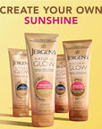 Jergens Natural Glow Self Tanner Body Lotion, Sunless Tanning, Fair to Medium Skin Tone, Daily Moisturizer with Coconut Oil, Vitamin E and Antioxidants, 7.5 Oz