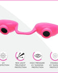 Super Sunnies EVO FLEX Flexible Tanning Bed Goggles Red Light Therapy Eye Protection UV Glasses, FDA Compliant - 4 Pack