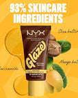 NYX PROFESSIONAL MAKEUP Buttermelt Glaze Soft Glow Skin Tint + SPF 30, Up To 12HR Wear, 09 Hazelnut Butta