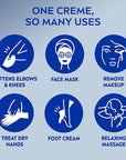 NIVEA Creme Body, Face and Hand Moisturizing Cream, 16 Oz Jar