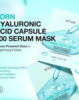 ANUA PDRN Hyaluronic Acid Capsule 100 Serum Mask, everyday glow korean sheet mask with Salmon PDRN, Hyaluronic acid, Collagen, Self home care facial mask for glass skin, Korean skin care (10EA)